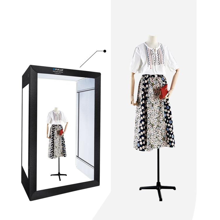 PULUZ 2m 240W 5500K Photo Light Studio Box Kit for Clothes / Adult Model Portrait(EU Plug) - free shipping - PMC TechLife - Order now!