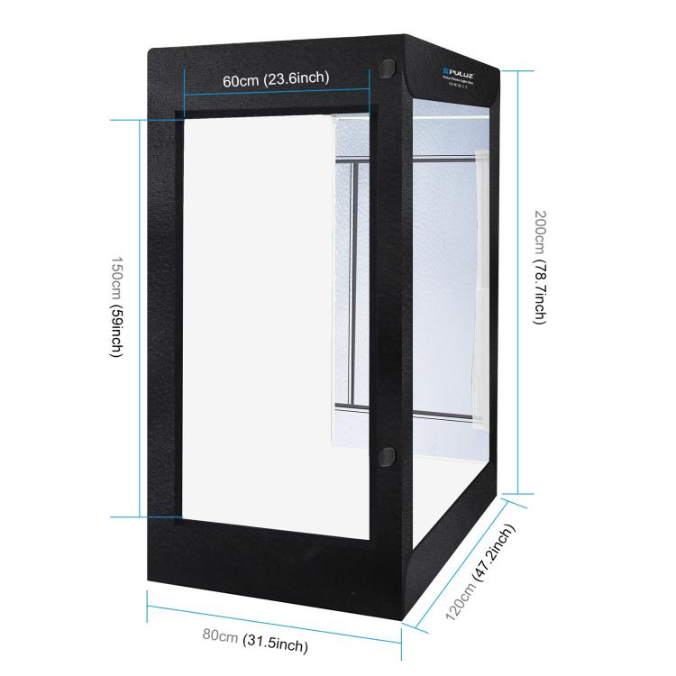 PULUZ 2m 240W 5500K Photo Light Studio Box Kit for Clothes / Adult Model Portrait(EU Plug) - free shipping - PMC TechLife - Order now!