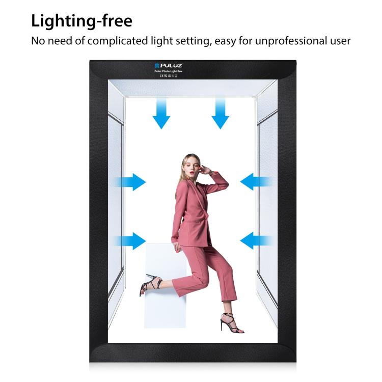 PULUZ 2m 240W 5500K Photo Light Studio Box Kit for Clothes / Adult Model Portrait(EU Plug) - free shipping - PMC TechLife - Order now!
