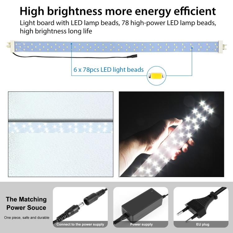 PULUZ 2m 240W 5500K Photo Light Studio Box Kit for Clothes / Adult Model Portrait(EU Plug) - free shipping - PMC TechLife - Order now!