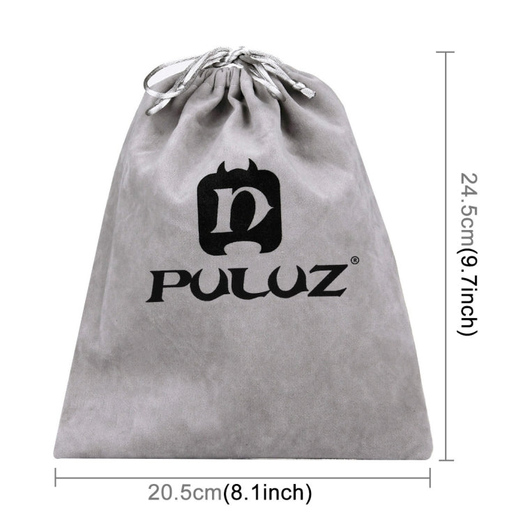 PULUZ Storage Bag with Stay Cord for GoPro Hero12 Black / Hero11 /10 /9 /8 /7 /6 /5, Insta360 Ace / Ace Pro, DJI Osmo Action 4 and Other Action Cameras Accessories(Grey) - Carry Cases by PULUZ | Online Shopping South Africa | PMC Jewellery | Buy Now Pay Later Mobicred