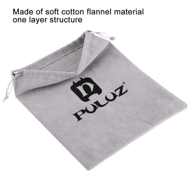 PULUZ Storage Bag with Stay Cord for GoPro, Insta360, DJI and Other Action Cameras Accessories(Grey) - Carry Cases by PULUZ | Online Shopping South Africa | PMC TechLife | Buy Now Pay Later Mobicred