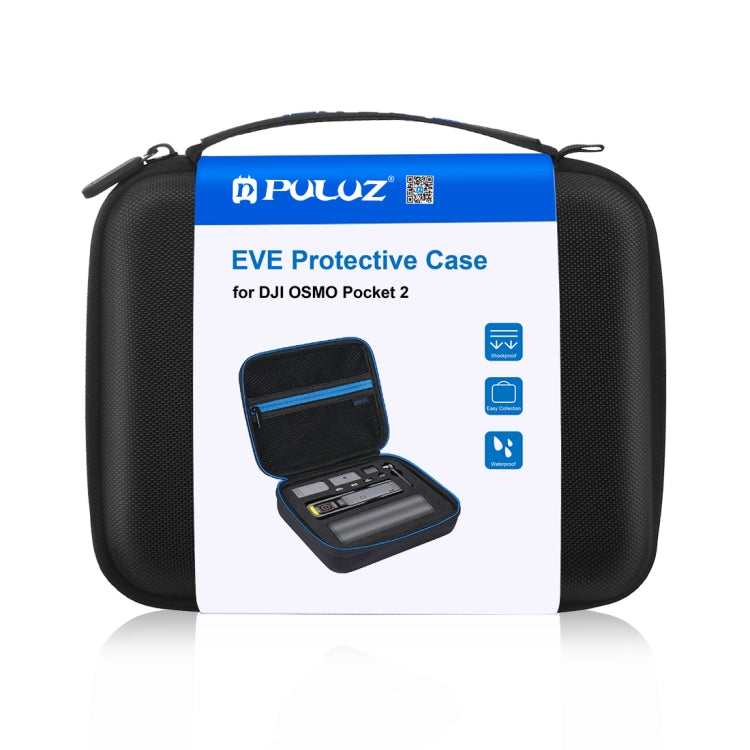 PULUZ Waterproof Carrying and Travel EVA Case for DJI OSMO Pocket 2, Size: 23x18x7cm(Black) - Case & Bags by PULUZ | Online Shopping South Africa | PMC Jewellery | Buy Now Pay Later Mobicred