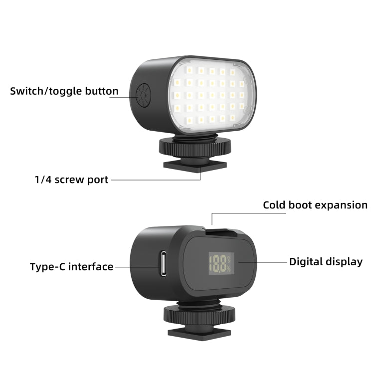 PULUZ Live Broadcast Video LED Light Photography Beauty Selfie Fill Light with Switchable 6 Colors Filters(Black) - Selfie Light by PULUZ | Online Shopping South Africa | PMC Jewellery | Buy Now Pay Later Mobicred