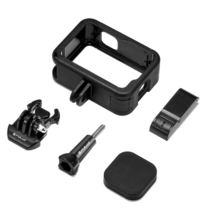 PULUZ Frame Expansion PA Cage with Side Interface Cover for GoPro HERO12 Black /11 Black /10 Black /9 Black(Black) - Protective Frame by PULUZ | Online Shopping South Africa | PMC Jewellery | Buy Now Pay Later Mobicred