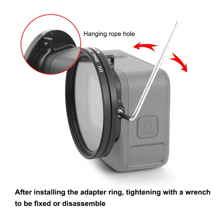 PULUZ 52mm CPL + UV Lens Filter with Adapter Ring for GoPro HERO12 Black /11 Black /11 Black Mini /10 Black /9 Black - Lens Adapter by PULUZ | Online Shopping South Africa | PMC TechLife | Buy Now Pay Later Mobicred