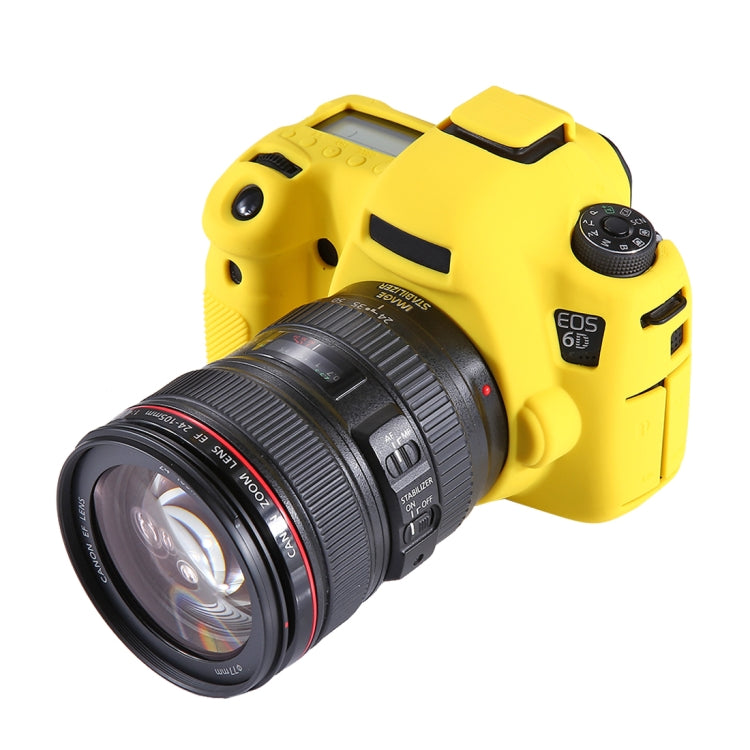 PULUZ Soft Silicone Protective Case for Canon EOS 6D(Yellow) - Protective Case by PULUZ | Online Shopping South Africa | PMC Jewellery | Buy Now Pay Later Mobicred
