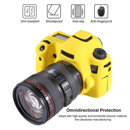 PULUZ Soft Silicone Protective Case for Canon EOS 6D(Yellow) - Protective Case by PULUZ | Online Shopping South Africa | PMC Jewellery | Buy Now Pay Later Mobicred