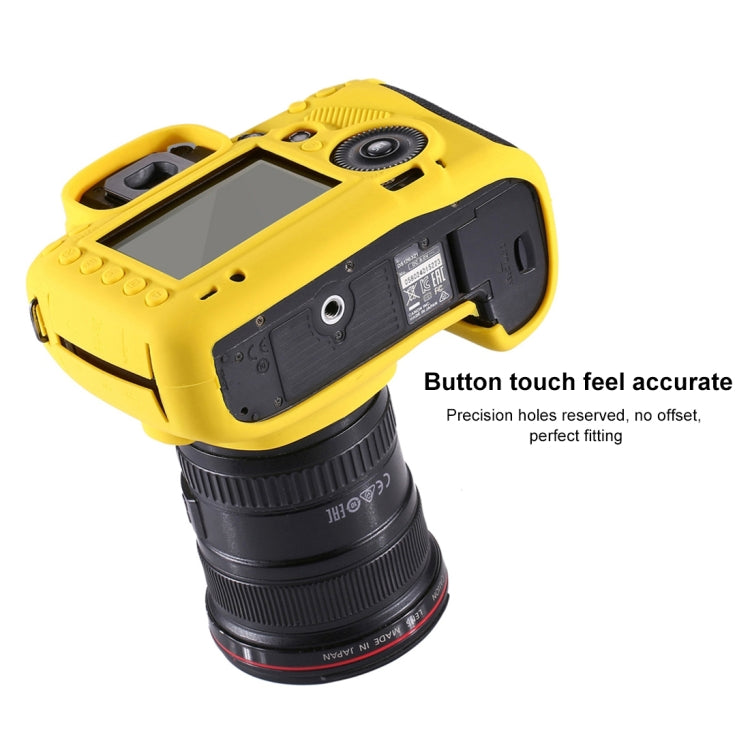 PULUZ Soft Silicone Protective Case for Canon EOS 5D Mark III / 5D3(Yellow) - Protective Case by PULUZ | Online Shopping South Africa | PMC Jewellery | Buy Now Pay Later Mobicred