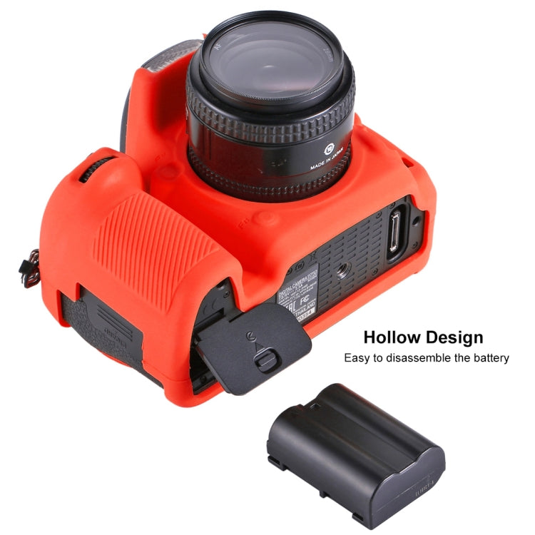 PULUZ Soft Silicone Protective Case for Nikon D750(Red) - Protective Case by PULUZ | Online Shopping South Africa | PMC Jewellery | Buy Now Pay Later Mobicred