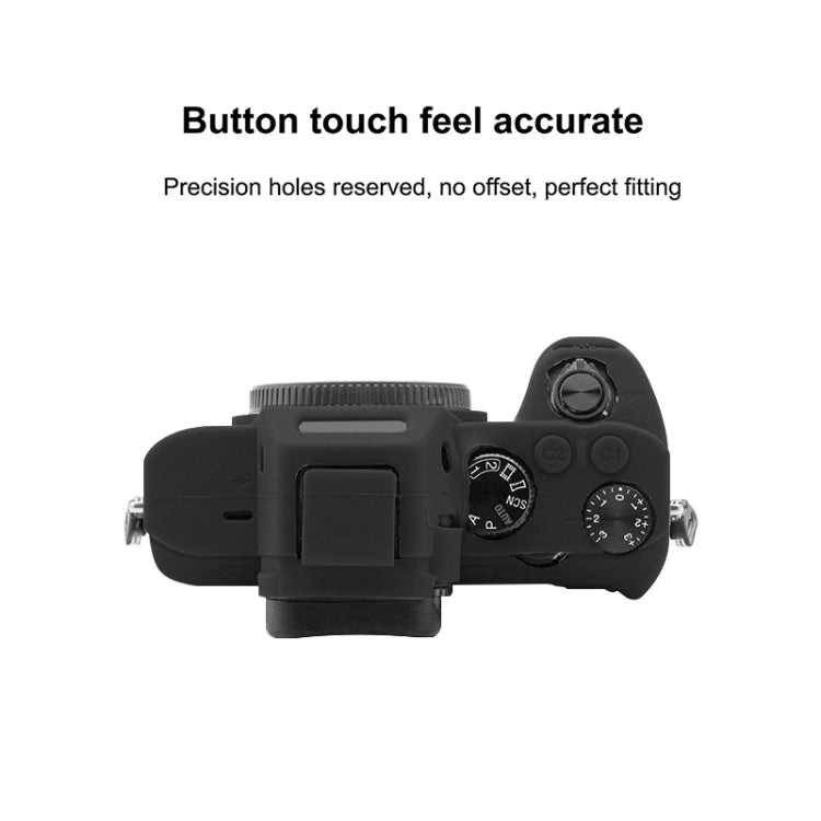 PULUZ Soft Silicone Protective Case for Sony ILCE-7MII / 7SMII / 7RMII(Black) - Protective Case by PULUZ | Online Shopping South Africa | PMC Jewellery | Buy Now Pay Later Mobicred
