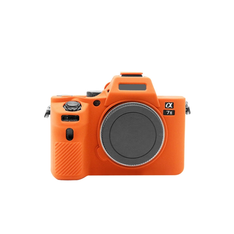 PULUZ Soft Silicone Protective Case for Sony ILCE-7MII / 7SMII / 7RMII(Orange) - Protective Case by PULUZ | Online Shopping South Africa | PMC Jewellery | Buy Now Pay Later Mobicred