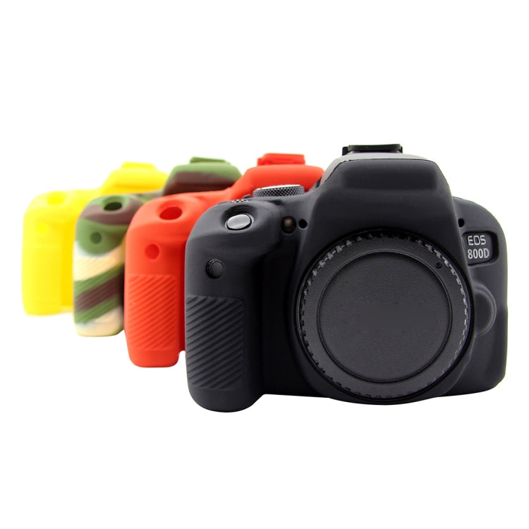 PULUZ Soft Silicone Protective Case for Canon EOS 800D(Yellow) - Protective Case by PULUZ | Online Shopping South Africa | PMC Jewellery | Buy Now Pay Later Mobicred