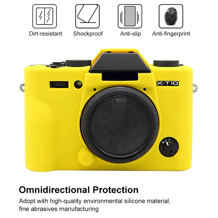 PULUZ Soft Silicone Protective Case for FUJIFILM X-T20(Yellow) - Protective Case by PULUZ | Online Shopping South Africa | PMC Jewellery | Buy Now Pay Later Mobicred