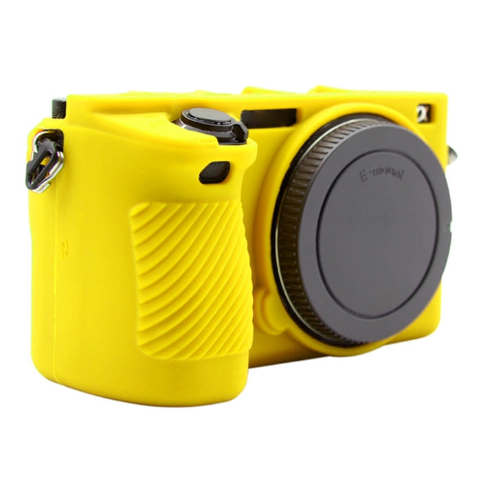 PULUZ Soft Silicone Protective Case for Sony ILCE-6500(Yellow) - Protective Case by PULUZ | Online Shopping South Africa | PMC Jewellery | Buy Now Pay Later Mobicred