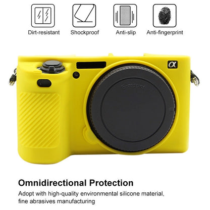 PULUZ Soft Silicone Protective Case for Sony ILCE-6500(Yellow) - Protective Case by PULUZ | Online Shopping South Africa | PMC Jewellery | Buy Now Pay Later Mobicred