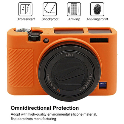 PULUZ Soft Silicone Protective Case for Sony RX100 III / IV / V(Orange) - Protective Case by PULUZ | Online Shopping South Africa | PMC Jewellery | Buy Now Pay Later Mobicred