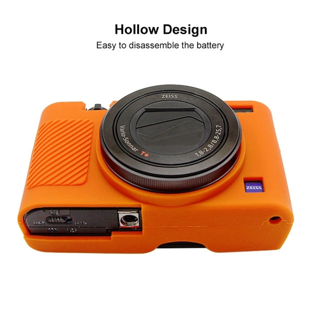 PULUZ Soft Silicone Protective Case for Sony RX100 III / IV / V(Orange) - Protective Case by PULUZ | Online Shopping South Africa | PMC Jewellery | Buy Now Pay Later Mobicred