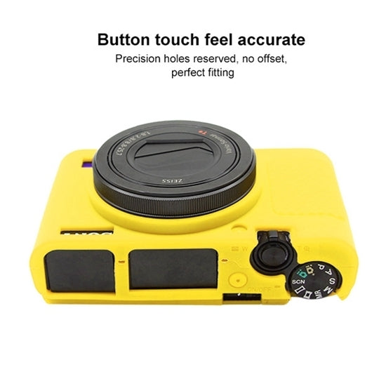 PULUZ Soft Silicone Protective Case for Sony RX100 III / IV / V(Yellow) - Protective Case by PULUZ | Online Shopping South Africa | PMC Jewellery | Buy Now Pay Later Mobicred