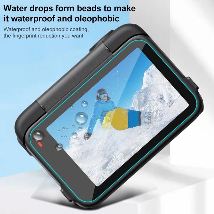 For Insta360 Ace Pro 2 PULUZ 3 in 1 Rear & Front  Screen and Lens Tempered Glass Film (Transparent) - free shipping - PMC TechLife - Order now!
