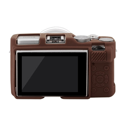 PULUZ Soft Silicone Protective Case for FUJIFILM X-A3 / X-A10(Coffee) - Protective Case by PULUZ | Online Shopping South Africa | PMC Jewellery | Buy Now Pay Later Mobicred