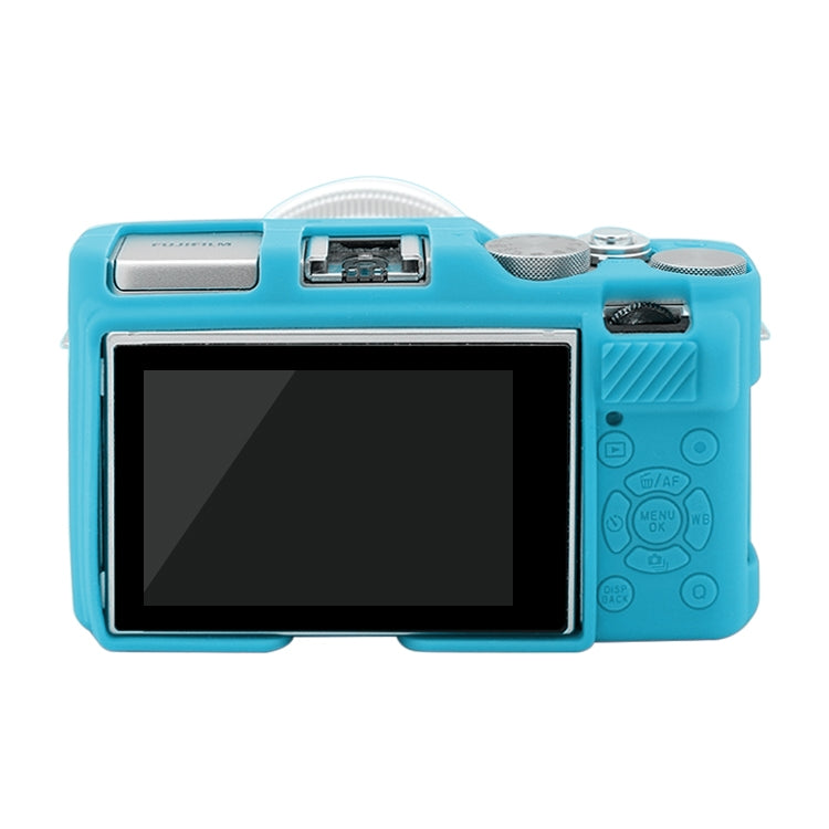 PULUZ Soft Silicone Protective Case for FUJIFILM X-A3 / X-A10(Blue) - Protective Case by PULUZ | Online Shopping South Africa | PMC Jewellery | Buy Now Pay Later Mobicred