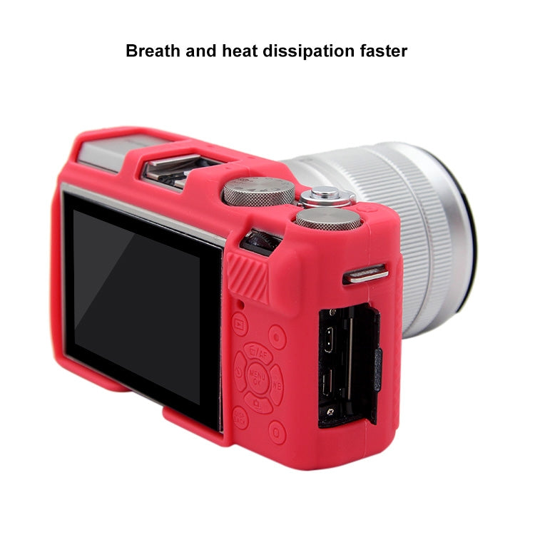 PULUZ Soft Silicone Protective Case for FUJIFILM X-A3 / X-A10(Rose Red) - Protective Case by PULUZ | Online Shopping South Africa | PMC Jewellery | Buy Now Pay Later Mobicred