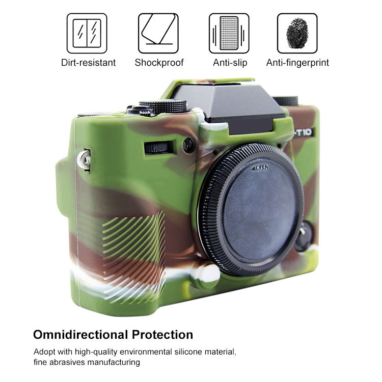 PULUZ Soft Silicone Protective Case for FUJIFILM XT10(Camouflage) - Protective Case by PULUZ | Online Shopping South Africa | PMC Jewellery | Buy Now Pay Later Mobicred