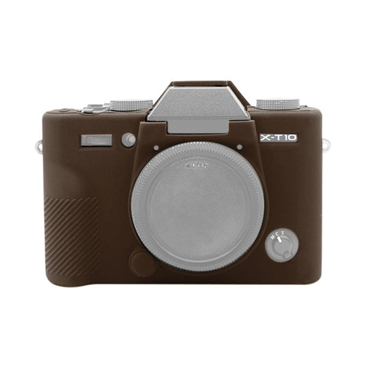 PULUZ Soft Silicone Protective Case for FUJIFILM XT10(Coffee) - Protective Case by PULUZ | Online Shopping South Africa | PMC Jewellery | Buy Now Pay Later Mobicred