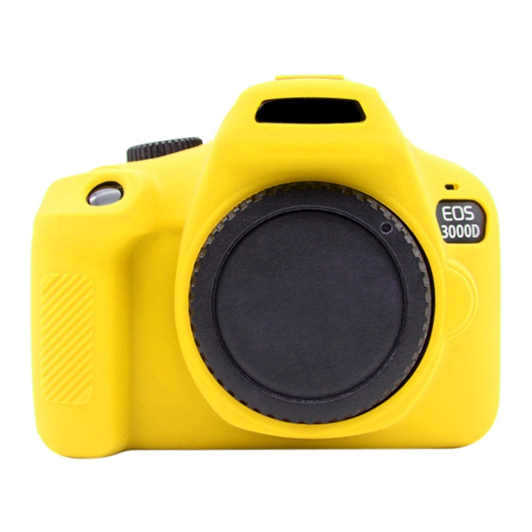 PULUZ Soft Silicone Protective Case for Canon EOS 3000D / 4000D(Yellow) - Protective Case by PULUZ | Online Shopping South Africa | PMC Jewellery | Buy Now Pay Later Mobicred