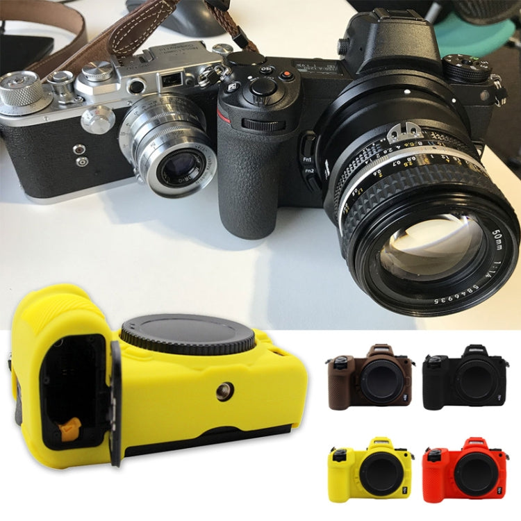 PULUZ Soft Silicone Protective Case for Nikon Z6 / Z7(Yellow) - Protective Case by PULUZ | Online Shopping South Africa | PMC Jewellery | Buy Now Pay Later Mobicred