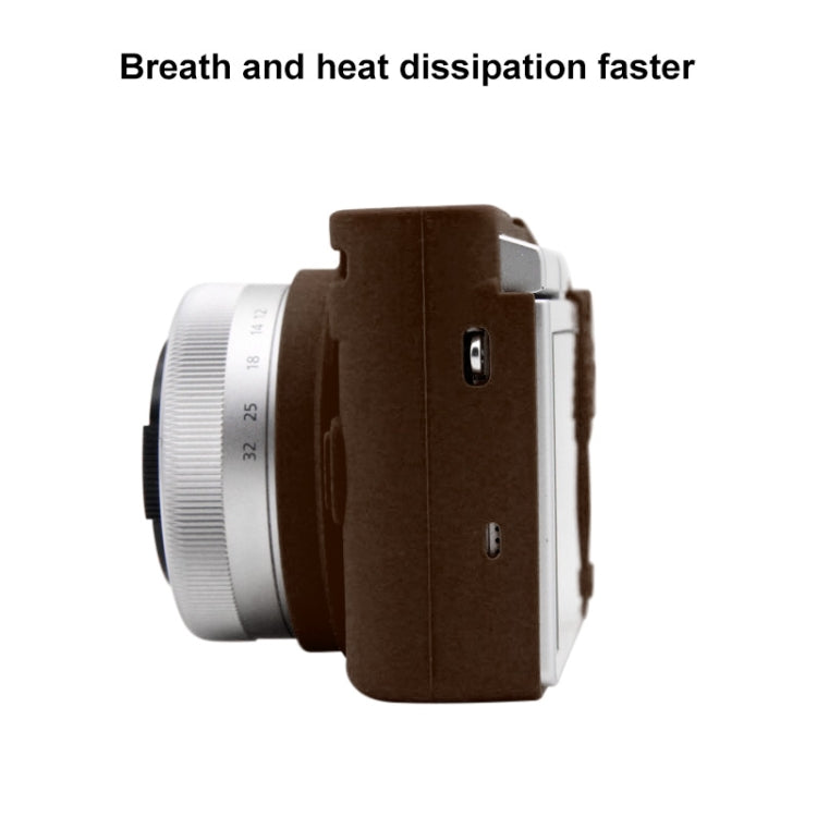 PULUZ Soft Silicone Protective Case for Panasonic Lumix GF10(Coffee) - Protective Case by PULUZ | Online Shopping South Africa | PMC Jewellery | Buy Now Pay Later Mobicred