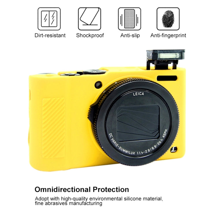 PULUZ Soft Silicone Protective Case for Panasonic Lumix  LX10(Yellow) - Protective Case by PULUZ | Online Shopping South Africa | PMC Jewellery | Buy Now Pay Later Mobicred