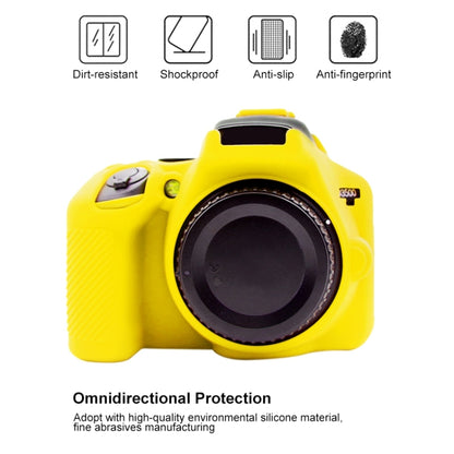 PULUZ Soft Silicone Protective Case for Nikon D3500(Yellow) - Protective Case by PULUZ | Online Shopping South Africa | PMC Jewellery | Buy Now Pay Later Mobicred