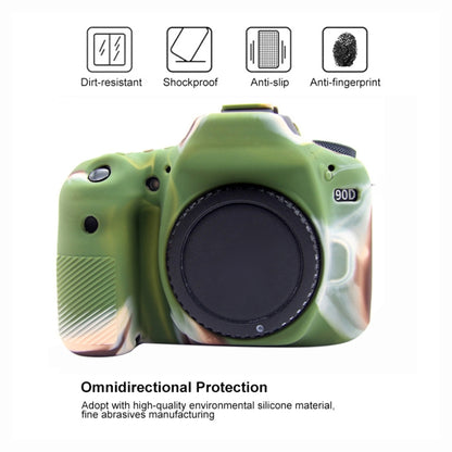 PULUZ Soft Silicone Protective Case for Canon EOS 90D (Camouflage) - Protective Case by PULUZ | Online Shopping South Africa | PMC Jewellery | Buy Now Pay Later Mobicred