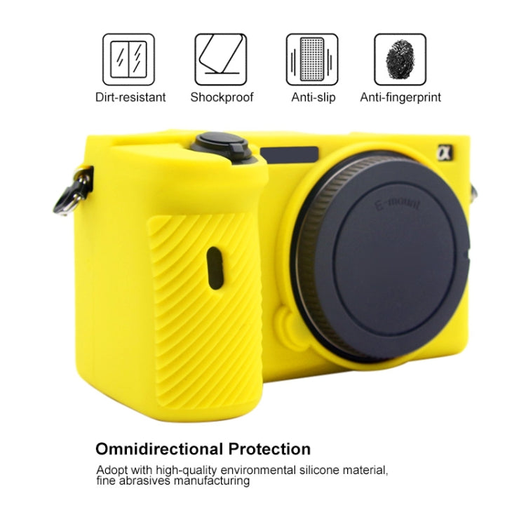 PULUZ Soft Silicone Protective Case for Sony A6600 / ILCE-6600(Yellow) - Protective Case by PULUZ | Online Shopping South Africa | PMC Jewellery | Buy Now Pay Later Mobicred