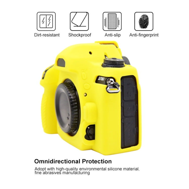 PULUZ Soft Silicone Protective Case for Nikon D780(Yellow) - Protective Case by PULUZ | Online Shopping South Africa | PMC Jewellery | Buy Now Pay Later Mobicred