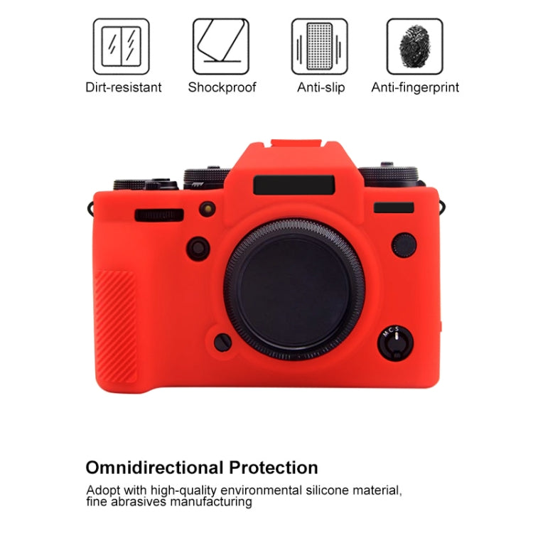 PULUZ Soft Silicone Protective Case for Fujifilm X-T4(Red) - Protective Case by PULUZ | Online Shopping South Africa | PMC Jewellery | Buy Now Pay Later Mobicred