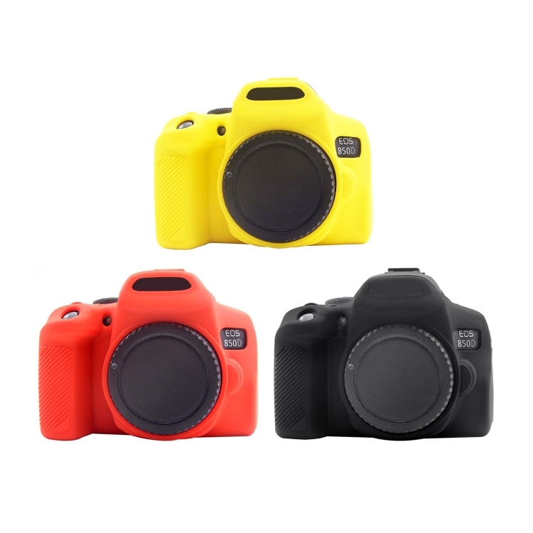 PULUZ Soft Silicone Protective Case for Canon EOS 850D(Yellow) - Protective Case by PULUZ | Online Shopping South Africa | PMC Jewellery | Buy Now Pay Later Mobicred