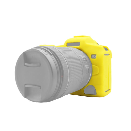PULUZ Soft Silicone Protective Case for Canon EOS R5(Yellow) - Protective Case by PULUZ | Online Shopping South Africa | PMC Jewellery | Buy Now Pay Later Mobicred