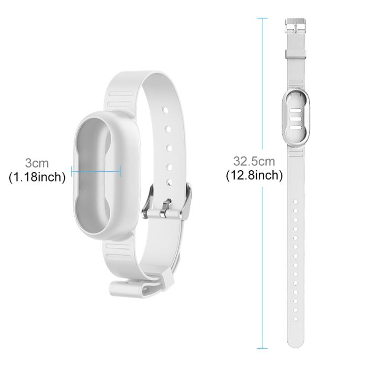For Insta360 GO 3 / GO 3S PULUZ Camera Silicone Case Wristband Bicycle Strap Extension Mount (White) - free shipping - PMC TechLife - Order now!