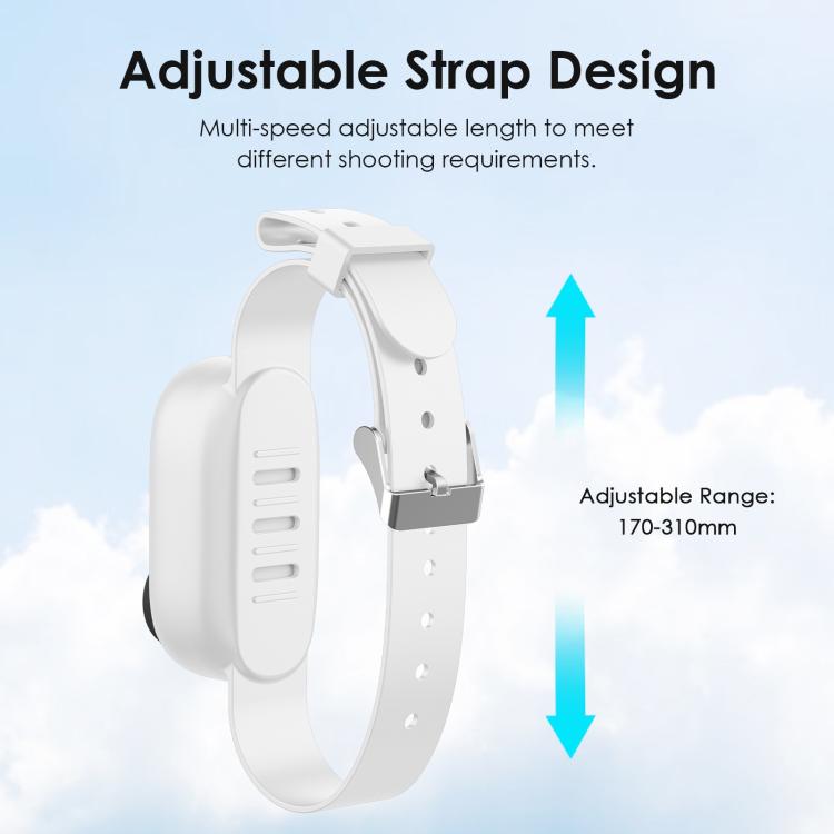 For Insta360 GO 3 / GO 3S PULUZ Camera Silicone Case Wristband Bicycle Strap Extension Mount (White) - free shipping - PMC TechLife - Order now!