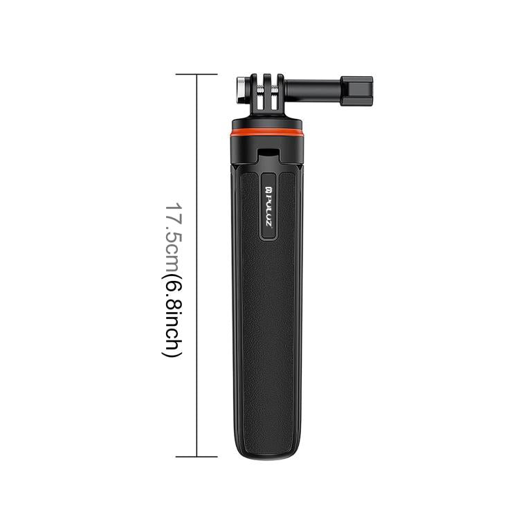 PULUZ Action Camera Extension Tripod Selfie Stick Stand for GoPro (Black) - free shipping - PMC TechLife - Order now!
