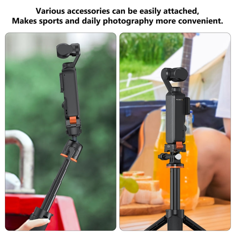 For DJI Osmo Pocket 3 PULUZ Type-C Charging Base Quick Release Mount Adapter (Black) - free shipping - PMC TechLife - Order now!