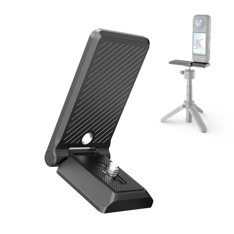 PULUZ Folding Magnetic Mount Base L Bracket For Insta360 X4 / X5 / DJI Pocket 3 (Black) - free shipping - PMC TechLife - Order now!