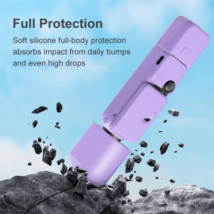 For DJI OSMO Pocket 3 PULUZ 6 in 1 Body Lens Handle Screen Mic Silicone TPU Cover (Mint Green) - free shipping - PMC TechLife - Order now!