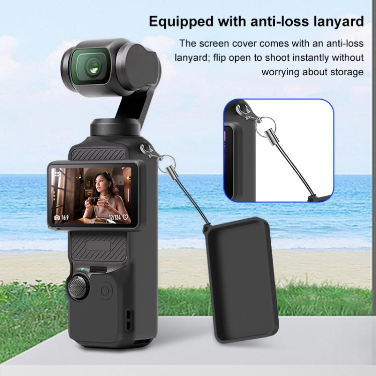 For DJI OSMO Pocket 3 PULUZ 6 in 1 Body Lens Handle Screen Mic Silicone TPU Cover (Grey) - free shipping - PMC TechLife - Order now!