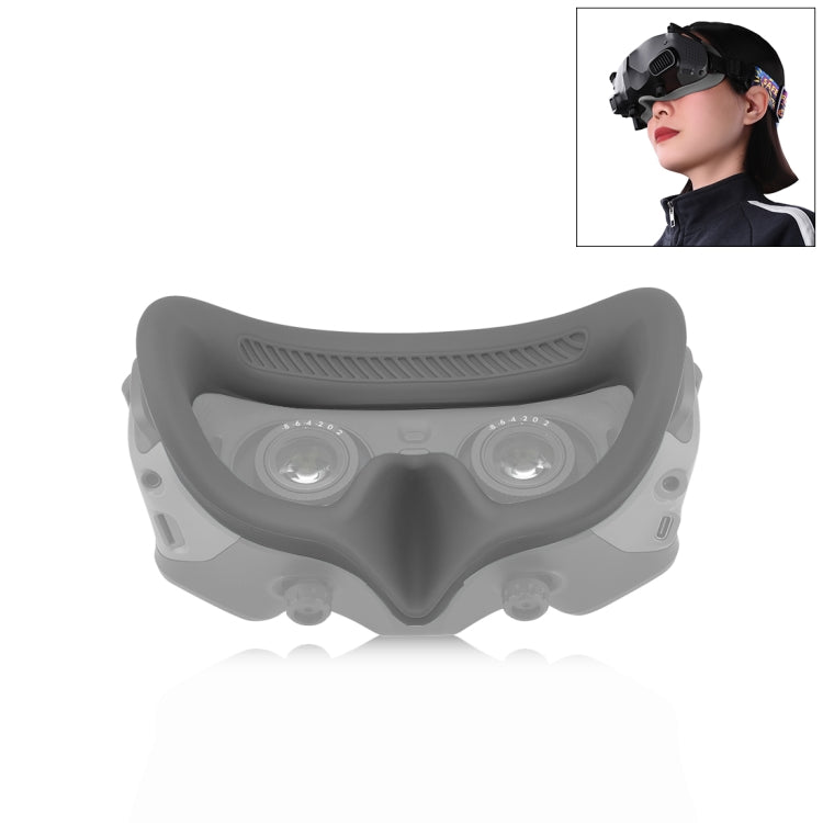 For DJI Avata Goggles 2 PULUZ Flying Eye Mask Silicone Protective Case (Grey) - Cases & Bags by PULUZ | Online Shopping South Africa | PMC TechLife | Buy Now Pay Later Mobicred