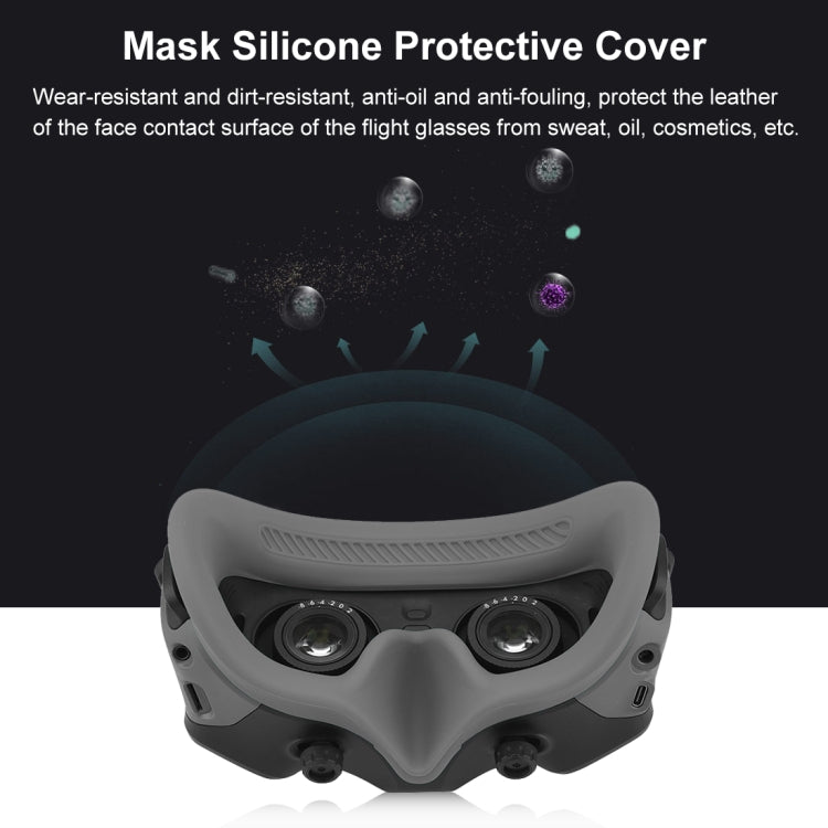 For DJI Avata Goggles 2 PULUZ Flying Eye Mask Silicone Protective Case (Grey) -  by PULUZ | Online Shopping South Africa | PMC Jewellery | Buy Now Pay Later Mobicred