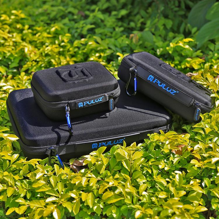 PULUZ Waterproof Carrying and Travel Case for GoPro, DJI Osmo Action and other Sport Cameras Accessories, Small Size: 16cm x 12cm x 7cm(Black) - Carry Cases by PULUZ | Online Shopping South Africa | PMC TechLife | Buy Now Pay Later Mobicred